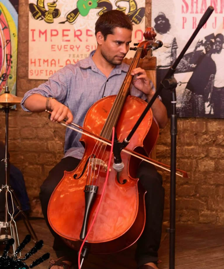 indian cello player navi-mumbai india